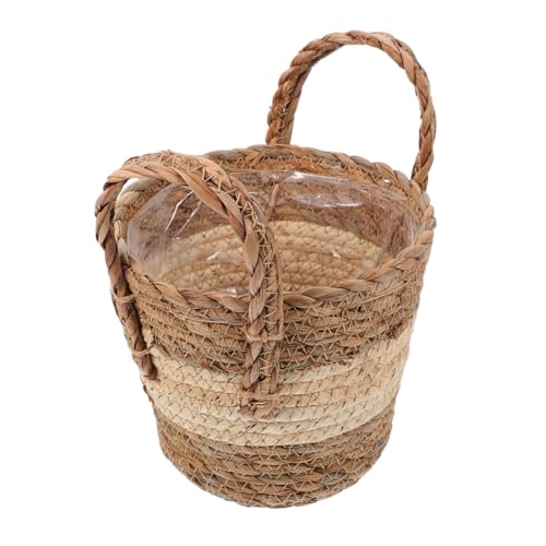 Gogogmee Maceta De Ratán para Plantas Jardinera