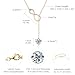 AINUOSHI Twist Infinity Y Necklace Moissanite Pendant Lariat Necklace For Women 925 Sterling Silver Dainty Drop Necklaces 1.26CT with Certificate of Authenticity D Color VVS1 Birthday Prom Anniversary Christmas Valentine's Day Gifts 16 to 20 Inch 14K Gold-plated
