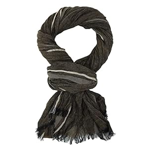 Ella Jonte Herrenschal viele Farben Grau Braun Grün leichter Schal Baumwolle Viskose