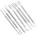 G4 Vision Professional Pusher Set Cutter Easily Gel Nail Polish Scraper Learning Do Nails at Home Use Cuticle Remover Fingernails Toenails Pedicure Manicure Tool Kit (7 Piece)