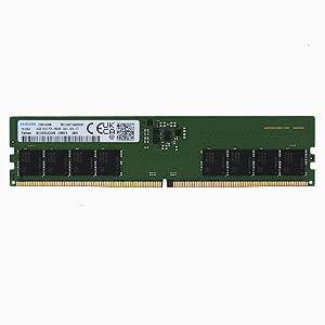 Sam Original 16GB (1x16GB) DDR5 5600MHz (or 4800MHz PC5-38400) High-Performance Gaming RAM PC5-44800 UDIMM Unbuffered Non-ECC 1Rx16 CL46 1.1v Power User Desktop PC Memory Upgrade M323R2GA3DB0-CWM