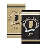 Northwest Purdue Boilermakers NCAA Homebreak Beach Towel 2 Pack 30 x 60 Inches