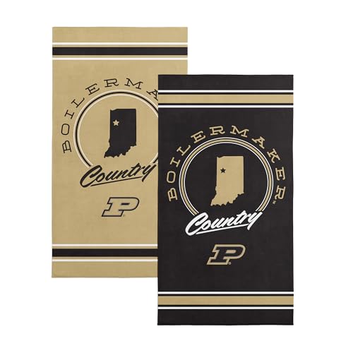 Northwest Purdue Boilermakers NCAA Homebreak Beach Towel 2 Pack 30 x 60 Inches