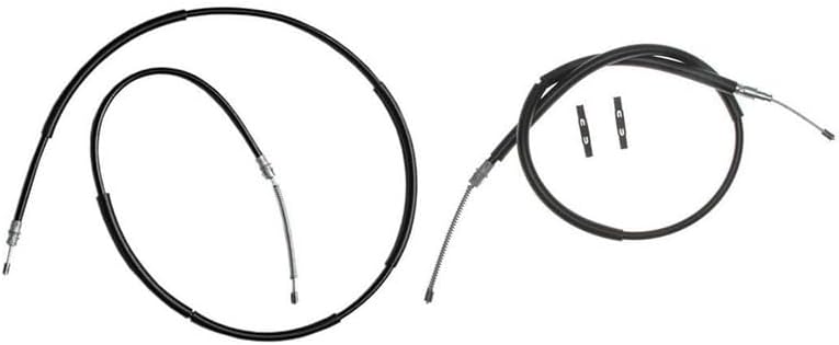 Rear Emergency Parking Brake Cable Kit 2PCS ZGYWAutoParts for Ford Ranger 2.3L 1993-1997, for Ford Ranger 2.5L 1998-2000, for Ford Ranger 3.0L 1993-2000, for Ford Ranger 4.0L 1993-2000
