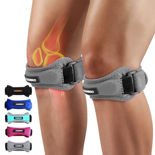 CAMBIVO 2 Pack Knee Brace for Women and Men, Patella