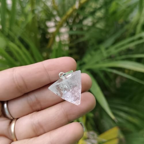 Jet International Women's Apophyllite Pendant Point Gemstone Healing Reiki Chakra Balancing India Holy Energized Kundalini Awakening Cleansed Mantra Yoga – vue 2