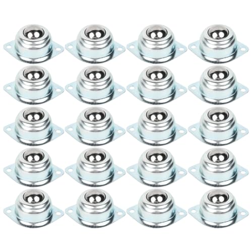 FIGGRITID Rueda giratoria de bola para coche, robot, ojo universal, rueda redonda, carro mecánico, accesorios para muebles, universal, 20 unidades, fácil de usar