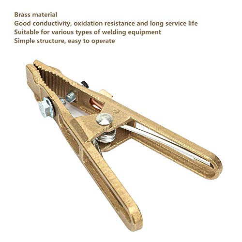 MECCANIXITY 1000A Welding Ground Clamp – A-Shape Chrome-Plated Iron Earth Clamp For Welding Machines