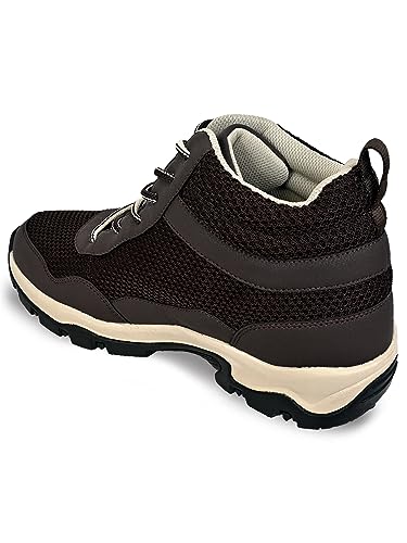Image of Allen Cooper Men's Sports Trekking & Hiking,Biking,Walking Shoes with Rubber Outsole & Memory Foam Insole Lace-Up Shoes for Men's(ACSS-252|Black|Beige|LightGrey Size-6,7,8,9,10)