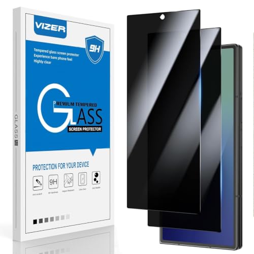 Image of vizer Privacy Screen Protector Tempered Glass for Samsung Galaxy Z Fold 7 Front Display (1 Pack) | Anti-Spy Screen Guard | HD Clear | Anti-Scratch | Bubble-Free Installation | Case Friendly
