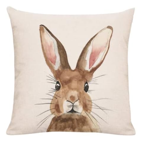 The Beach Stop Bunny Rabbit Cushion Cover Cover
