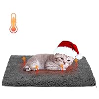 SELF-WARMING TECHNOLOGY: With self-heating function that doesn't require electricity, Nobleza dog crate pad is specially designed for pets! The insulating fiber batting and mylar inside work together to trap pet's body heat and keep it locked in, ref...