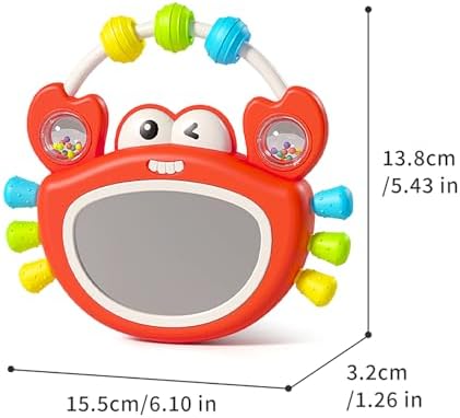 Baby Mirror 터미 타임 장난감, 음악 및 조명, 유아용 감각 장난감 — 사진 4