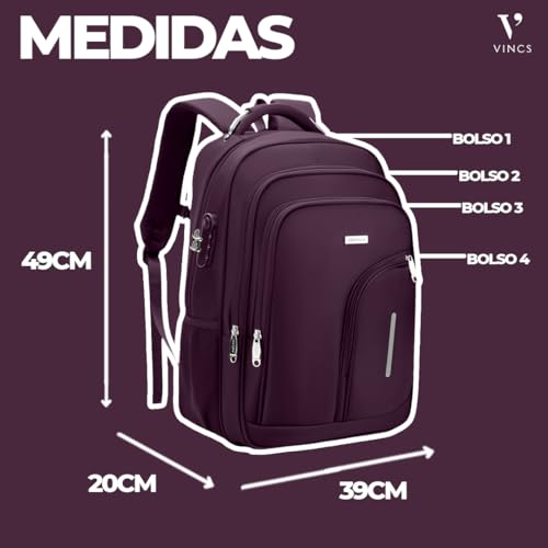 Mochila Masculina Reforçada Executiva Grande Mochila para Notebook Trabalho Viagem Escola com Cabo d