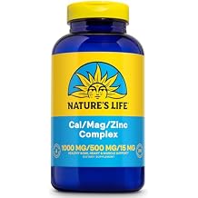 Natures Life Cal Mag Zinc Complex - Calcium 1000 mg, Magnesium 500 mg, Zinc 15 mg, D3 Supplement, Trace Mineral Support for Bones & Teeth, Vitamin Formula for Men & Women - 250 Count Capsules