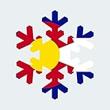 Colorado Snowflake Sticker FA Graphix Vinyl Decal CO Snow Flake Snowboard Skiing skii - 3.68 Wide