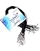 Mudder 20 Pieces Black Braided Imitation Leather Cord Rope Necklace Chain with Lobster Claw Clasp (1.5 mm)