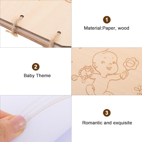 Libro de visitas para baby shower donde guardar mensajes de amor para tu bebé 4