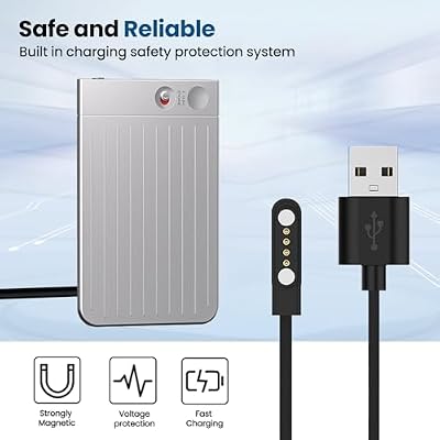 2-Pack Chargers for PLAUD Note Charging Cable, 2FT 4 Pin Magnetic USB Charging Cable Replacement for PLAUD Note AI Recorder