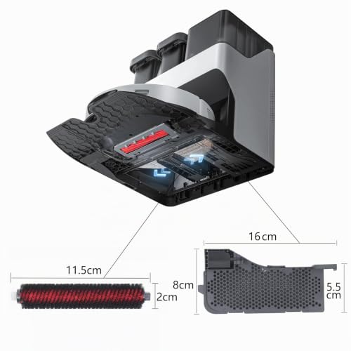 Geoviizon Brosse d'entretien et Filtre à Eau Assembly Accessoires Compatibles avec Roborock S7 Max Ultra Entièrement Automatique Empty Wash Fill Dock (pour S7 Max Ultra) – vue 6