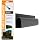 Simple Cord 5 Pack of 16-Inch J Channel Cable Management Under Desk - Easy to Install Adhesive Mount Cord Organizer for Desk, Home Office, No-Drill Wall Cable Organizer (Black)