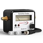 RedStar24 Pointeur Satellite - Détecteur de Signal Satellite Numérique | Satfinder avec Signal Sonore + Câble F Inclus | Appareil de Réglage pour Parabole Satellite Numérique, Testeur de Signal Sat TV