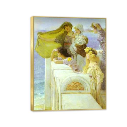 Peinture célèbre au berceau d'Aphrodite déco murale salon chic