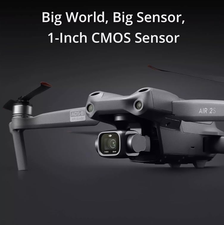 DJI Air 2S Fly More Pro Vlogger Combo with DJI RC, Drone with 3-Axis Gimbal Camera, 5.4K Video, 1-Inch CMOS Sensor, 4 Directions of Obstacle Sensing, 31 Mins Flight Time, 12km 1080p Video Transmission, Two Extra Batteries