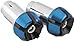 BikeMaster Two-Piece Anti-Vibration Bar Ends, Black/Blue