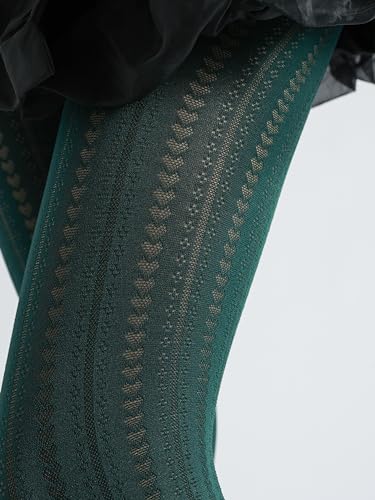 Image of Sahabowi Women Tights, Sheer High Waist Pantyhose, Vintage Control Top Stockings, Siwa7