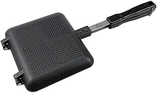 Sandwich Toaster Double Sided Multifunction Sandwich Toastie Maker for Making Sandwiches, Waffles, Desserts, Steak, Meat, Eggs, Toast (Black)