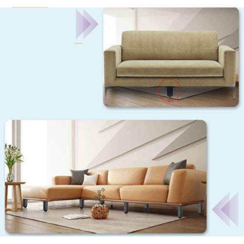 Patas de muebles ajustables de metal: elevadores de repuesto para patas de sofá y mesa 5
