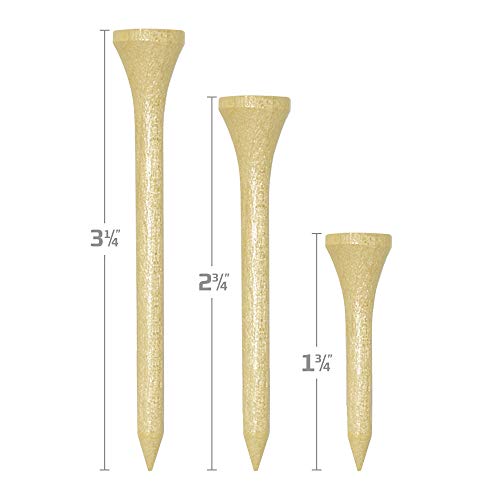 Izzo Golf Bamboo Wood Golf Tees, 1.75 Inch, 175 Pack #TOP1