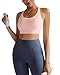 RUNNING GIRL High Impact Sports Bra for Women,Running Sports Bras for Women High Support Yoga Bra with Molded Cups(3058_Pink_S)