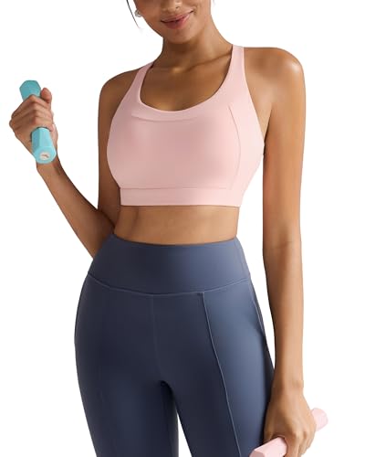 Image of RUNNING GIRL Sports Bra for Women, Molded Cup High Impact Sports Bras for Women with Sewn in Pads