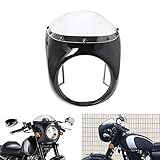 Universal 7' Motorcycle Headlight Retro Cafe Racer Fairing Cover for Harley Honda Yamaha