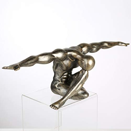 Casablance Decorative Figure Sculpture Cliffhanger 61 x 20 cm Bronze Finish