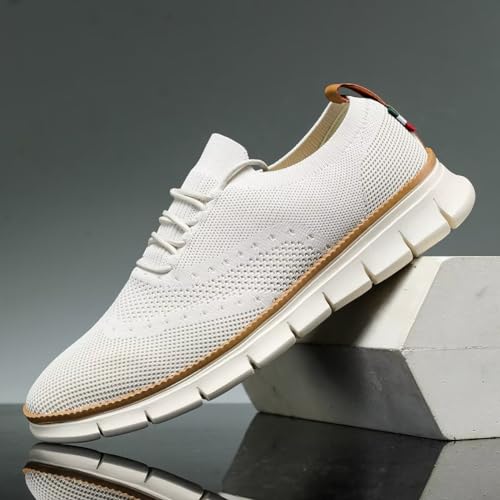 Men's Casual Dress Shoes Slip on Oxfords Business Walking Work Sneakers Fashion Mesh Lightweight Soft Sole2