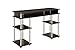 Convenience Concepts Designs2Go No Tools Desk Home Office Desk with Shelves, Corner Shelf Vanity Desk Computer Desk Nail Table for Nail Tech - 47.25