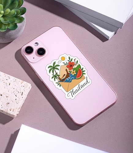 Image of LERITO Travel 2.0 Vinyl Stickers, Multicolor, 50 Pack, Waterproof Self Adhesive Decals for Laptop, Journal, Guitar, Mobile Phone
