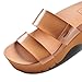 Reef Cushion Vista Higher Womens Platform Fashion Sandal, Arch Support, Ultra Soft Cushion Footbed, Natural Patent, 7.5
