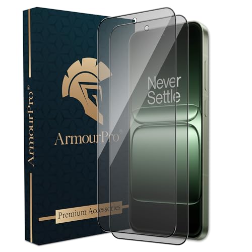 Image of ArmourPro Anti-Glare Matte Tempered Glass for OnePlus 13s, Pack of 2, Anti-Fingerprint Screen Protector, 9H Scratch Resistant, Smooth Touch, Full Edge to Edge Coverage