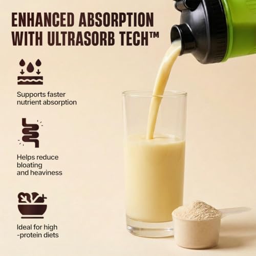 Image of BeastLife Performance Yeast Protein Powder | 25g Protein | Malai Kulfi|NABL Lab Certified | High Absorption for Muscle Growth |Smooth & Light, Easy to Digest with Ultrasorb Tech|5.64g BCAA | Best For Gut | Beta Glucan | Improves Immune Function | 4 Kg