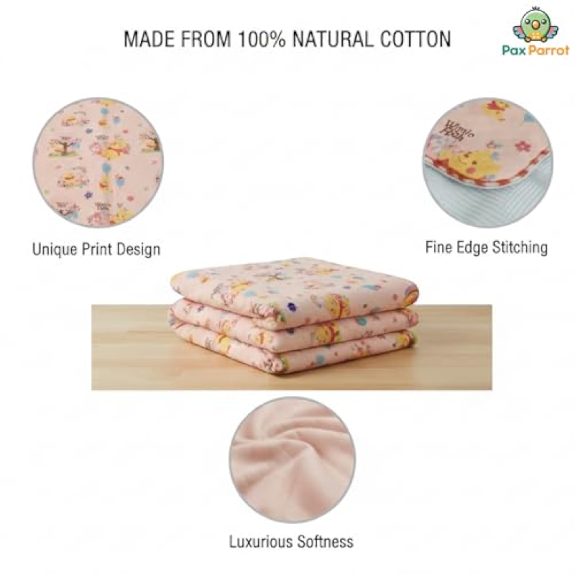 Premium 6-Layer Muslin Baby Blanket, Cotton