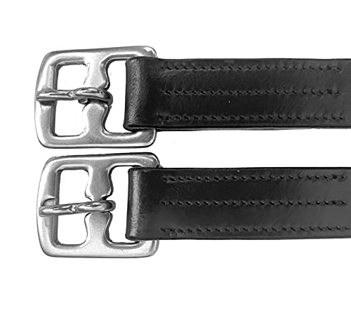 image for Majestic Ally Genuine Leather English Stirrup Leathers, Ideal for Scho
