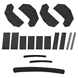 Tecledsn Hard Top Removable Seal Kit, Foam Blocker Compatible with 2007-2017 Jeep Wrangler JK and Wrangler JK Unlimited, Car Interior Accessories Replaces 68026937AB (Black/17pcs)