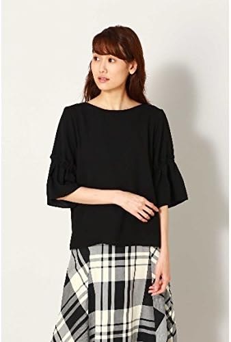 Amazon ナチュラルビューティーベーシック Natural Beauty Basic ジョーゼットフレアスリーブブラウス 017 010 クロ S シャツ ブラウス 通販