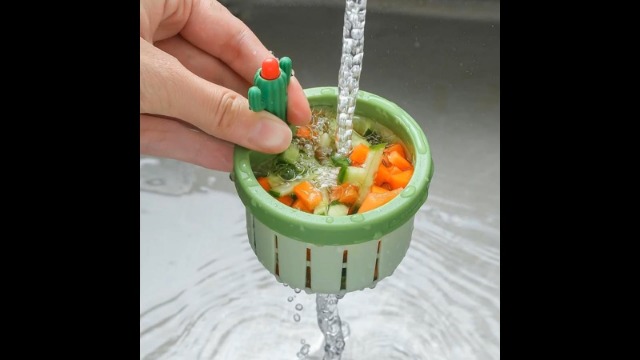 Colador para fregadero de cocina diseño cactus plástico miniatura 7