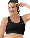 Champion 11919748631 Q6632 Vented Compression Plus Sports Bra, Black - 4X