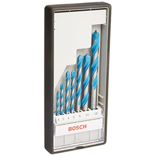 Bosch Professional 7tlg. Mehrzweck Bohrer Set CYL-9 (Multi Construction, Zubehör für Bohrmaschinen mit Rundschaftbohreraufnahme)